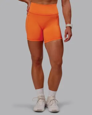 Fusion Ultra High-Rise 6" Short Pockets - Mandarin Weekend Comfort Lounge Wear