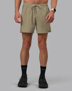 Quick Comfort High-waisted Pace 5" Lined Performance Short - Elephant