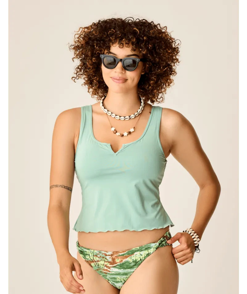 Versatile-Wear Family Swimwear Carve Designs Vida Notchneckini Top-Haze