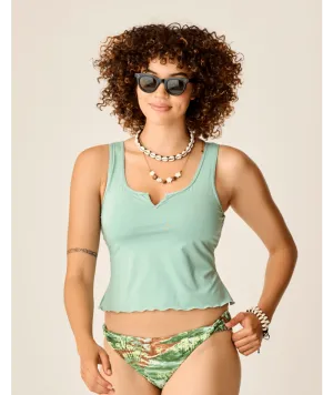 Versatile-Wear Family Swimwear Carve Designs Vida Notchneckini Top-Haze