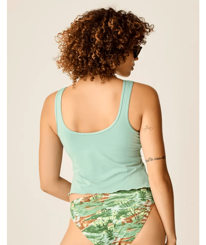 Carve Designs Vida Notchneckini Top-Haze Beach Attire Cross Back Support