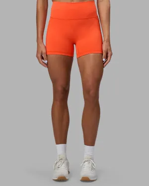 Fusion Ultra High-Rise 4" Short Pockets - Ultra Orange anti static coating