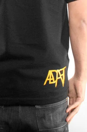 Gold Blooded (Men's Black/Royal Tee) Fit for Everyone Sleek Fit