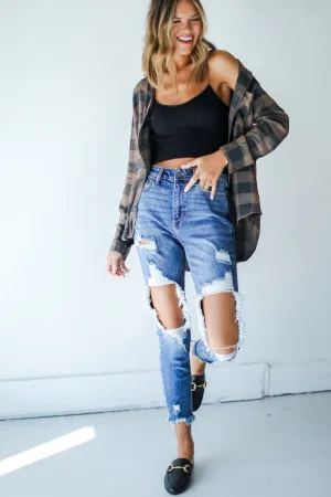 Gracie Distressed Skinny Jeans Move With Ease