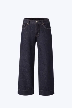 Straight Leg Jeans - Dark Denim Classic Vibe