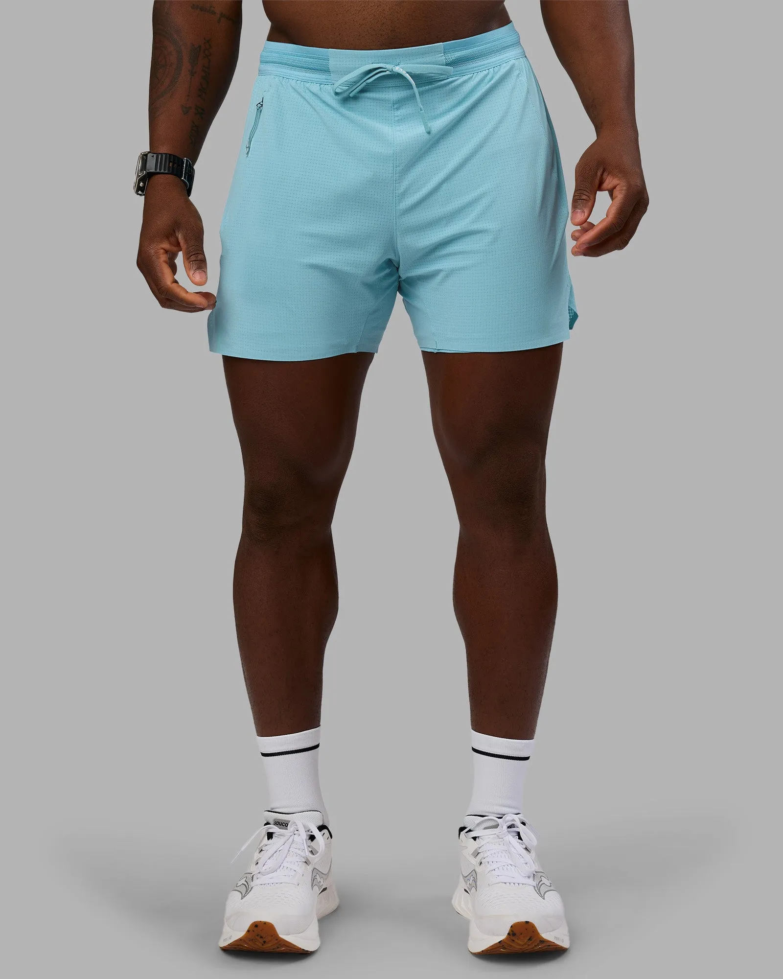 UltraAir 5" Lined Performance Short - Retro Blue transportation industry Functional Design