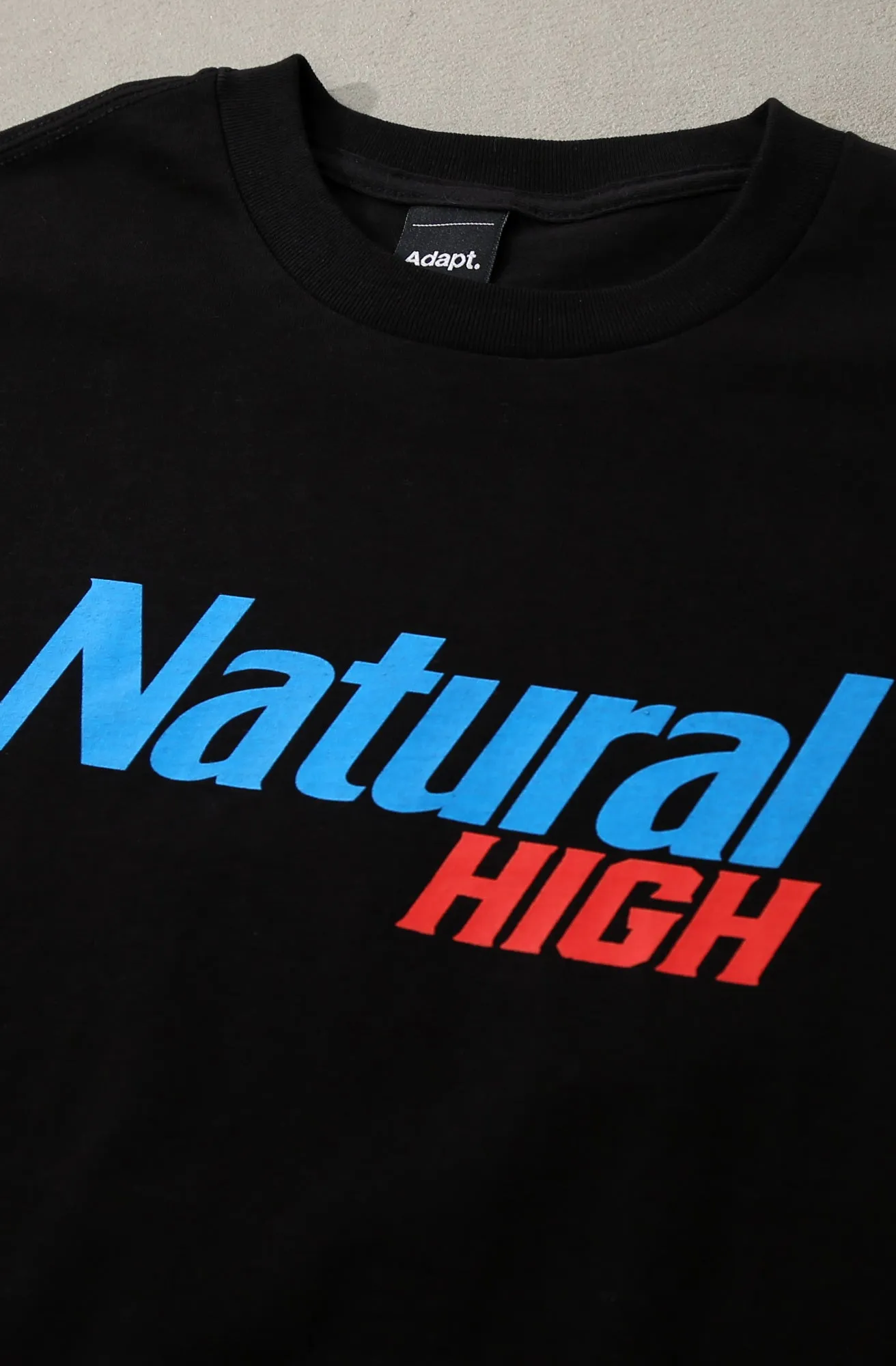 Modern Simplicity Natural High (Men's Black/Red Tee)