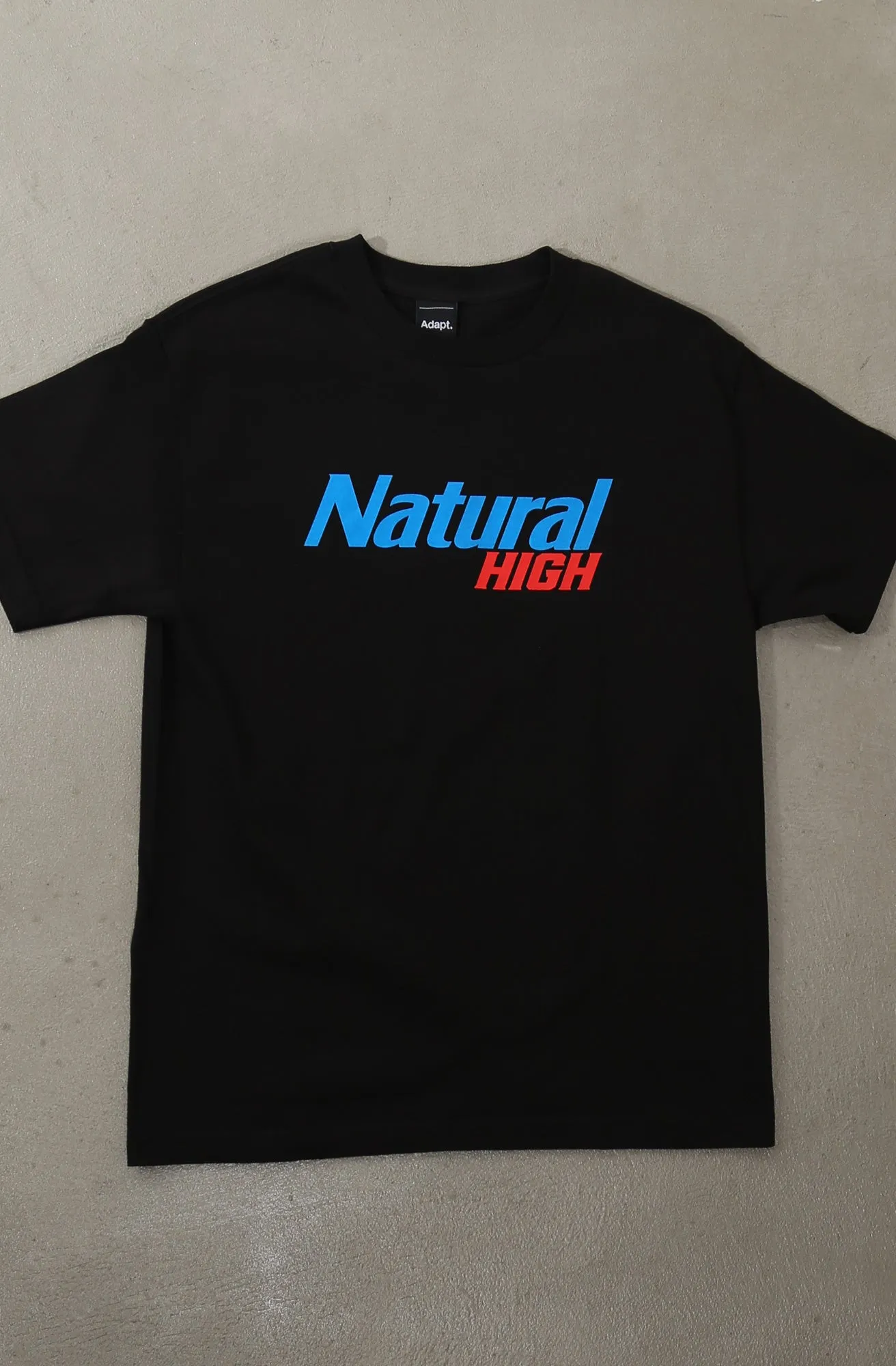 All-day style baby shower Natural High (Men's Black/Red Tee)