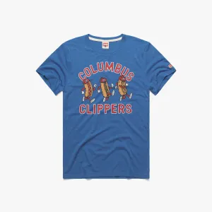Columbus Clippers Hot Dogs Bold Design