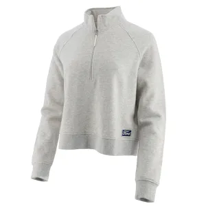 Ford Womens Heather Gray Half Zip Pullover Sweatshirt product birthday joy