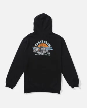 Lifted Fleece Hoodie - Black Lightweight Design