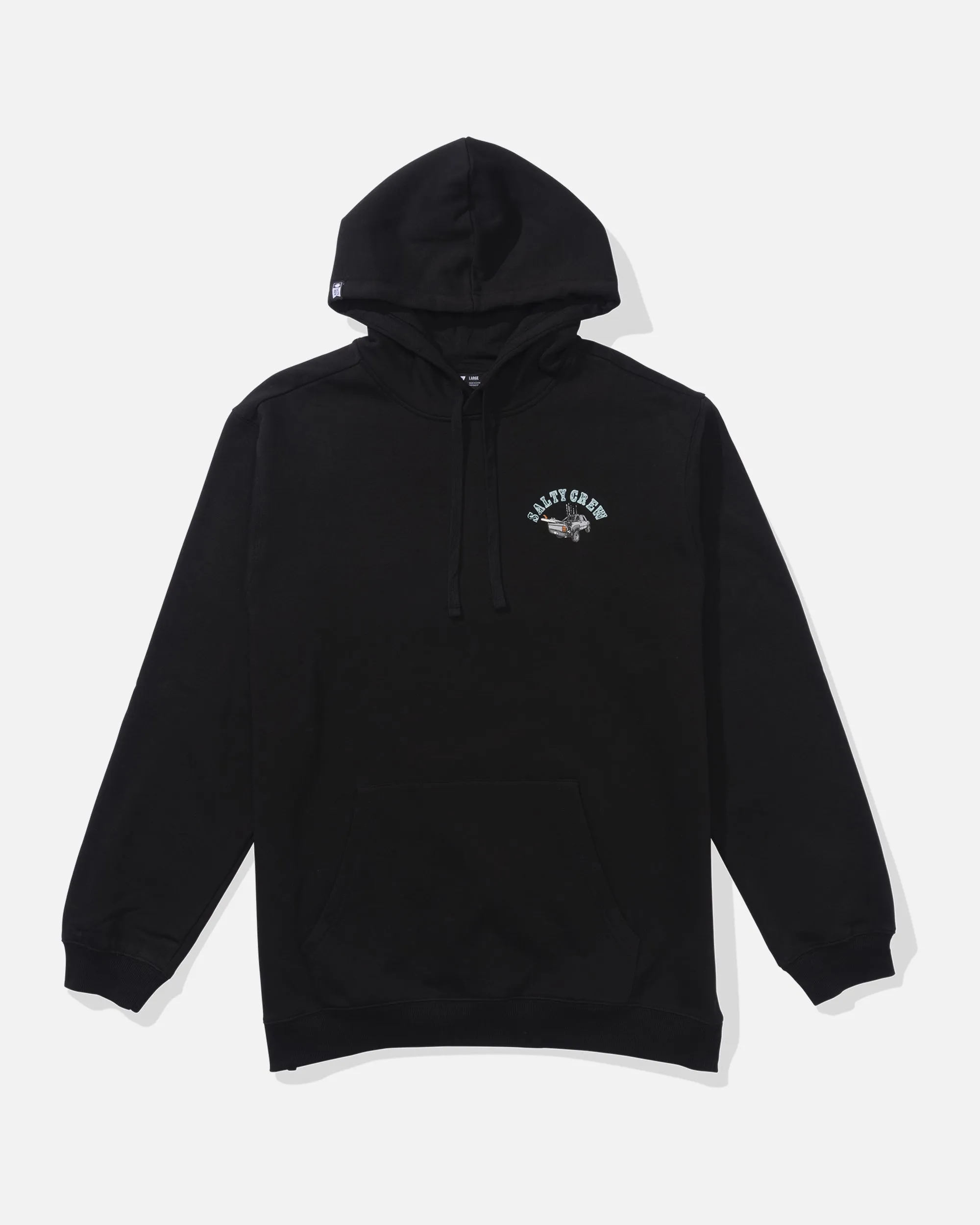 Lifted Fleece Hoodie - Black Breathable fabric