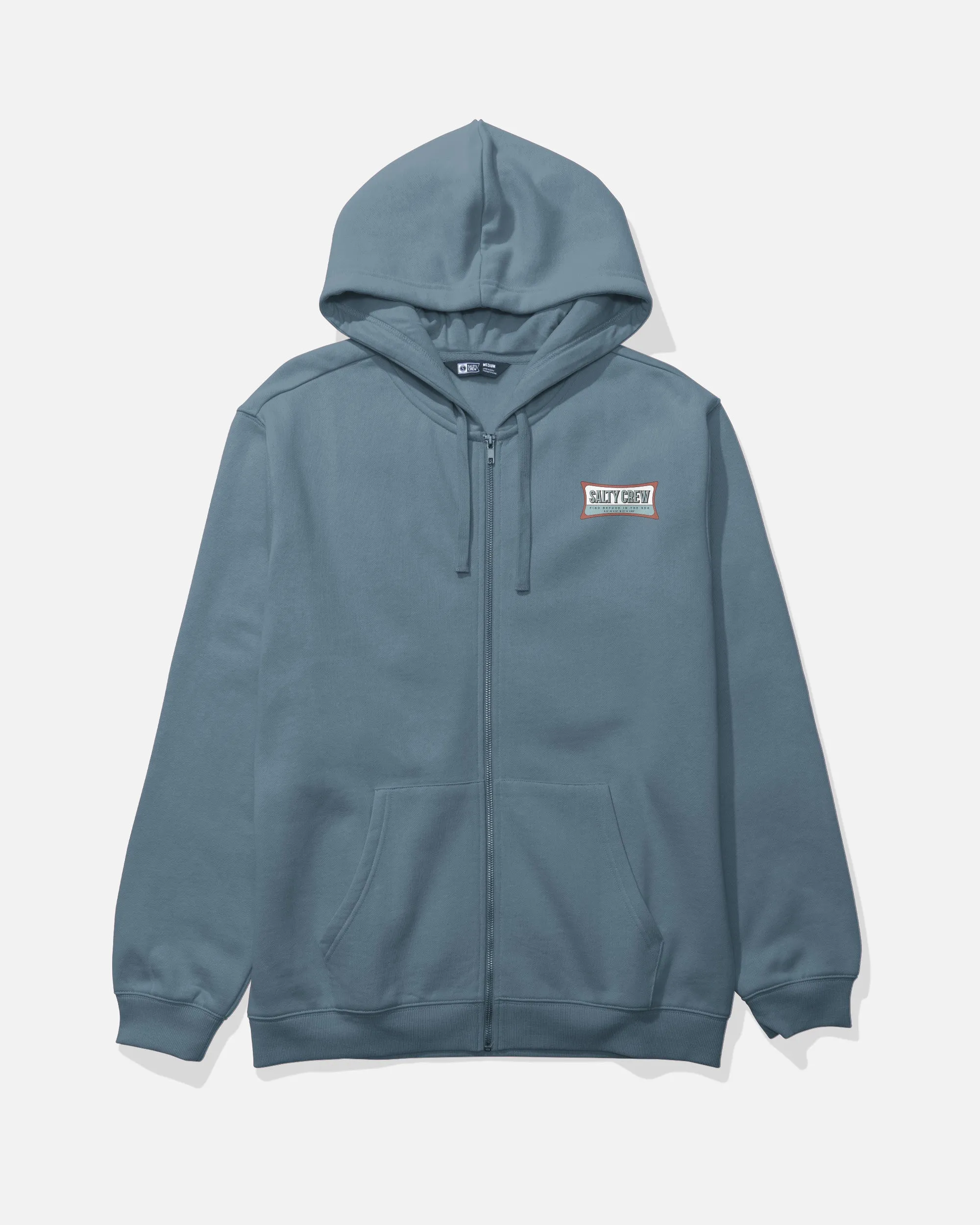 Essential Zip Fleece Hoodie - Slate Cozy Gear