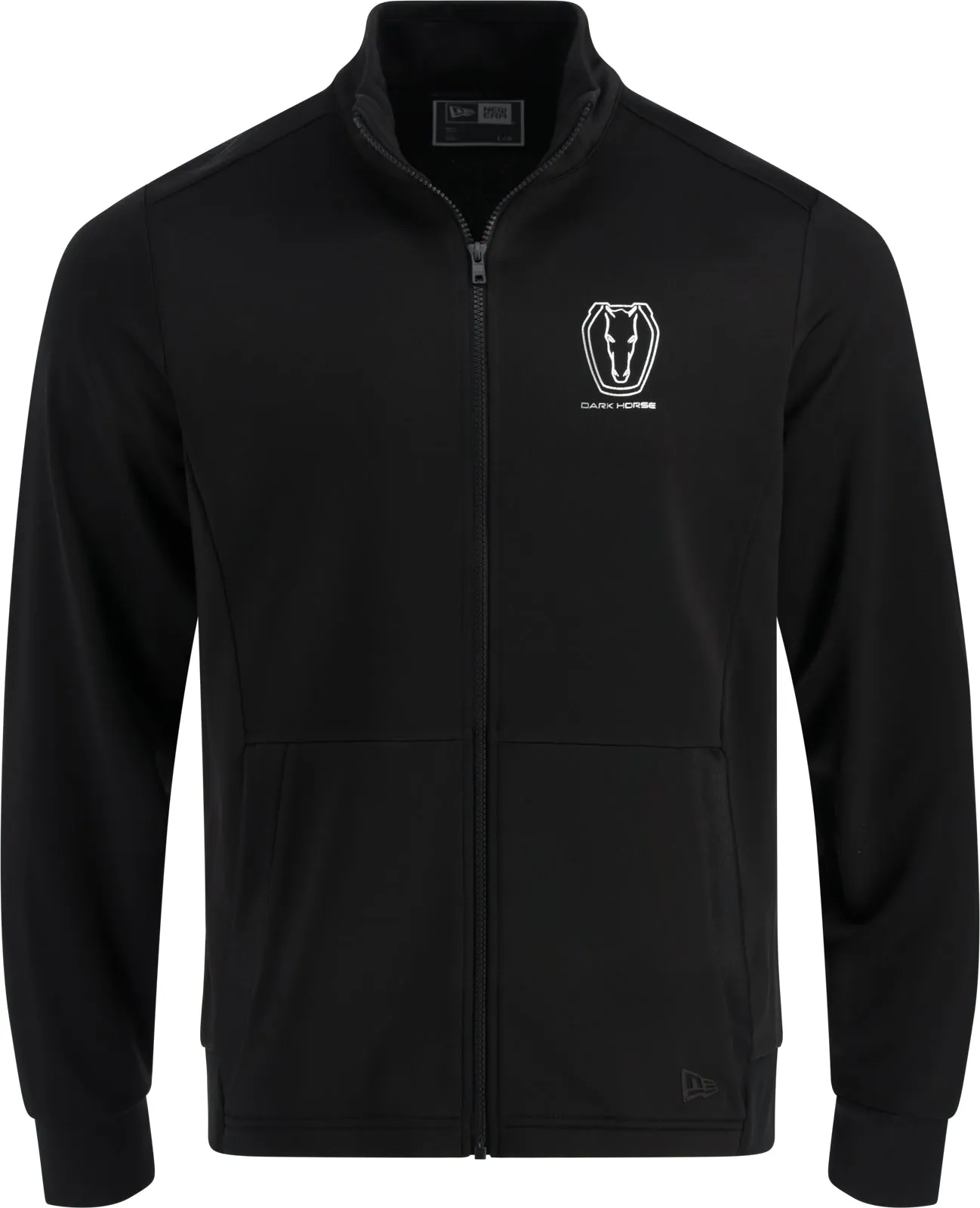 Ford Mustang Dark Horse Mens Lightweight Performance Full Zip Sweatshirt Simple Layer