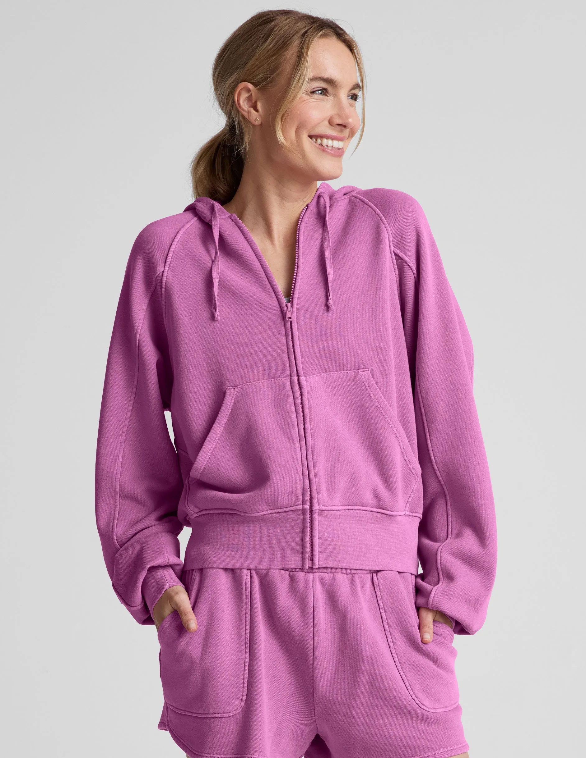 Cali Zip Up Hoodie Plus Size Home Relaxation