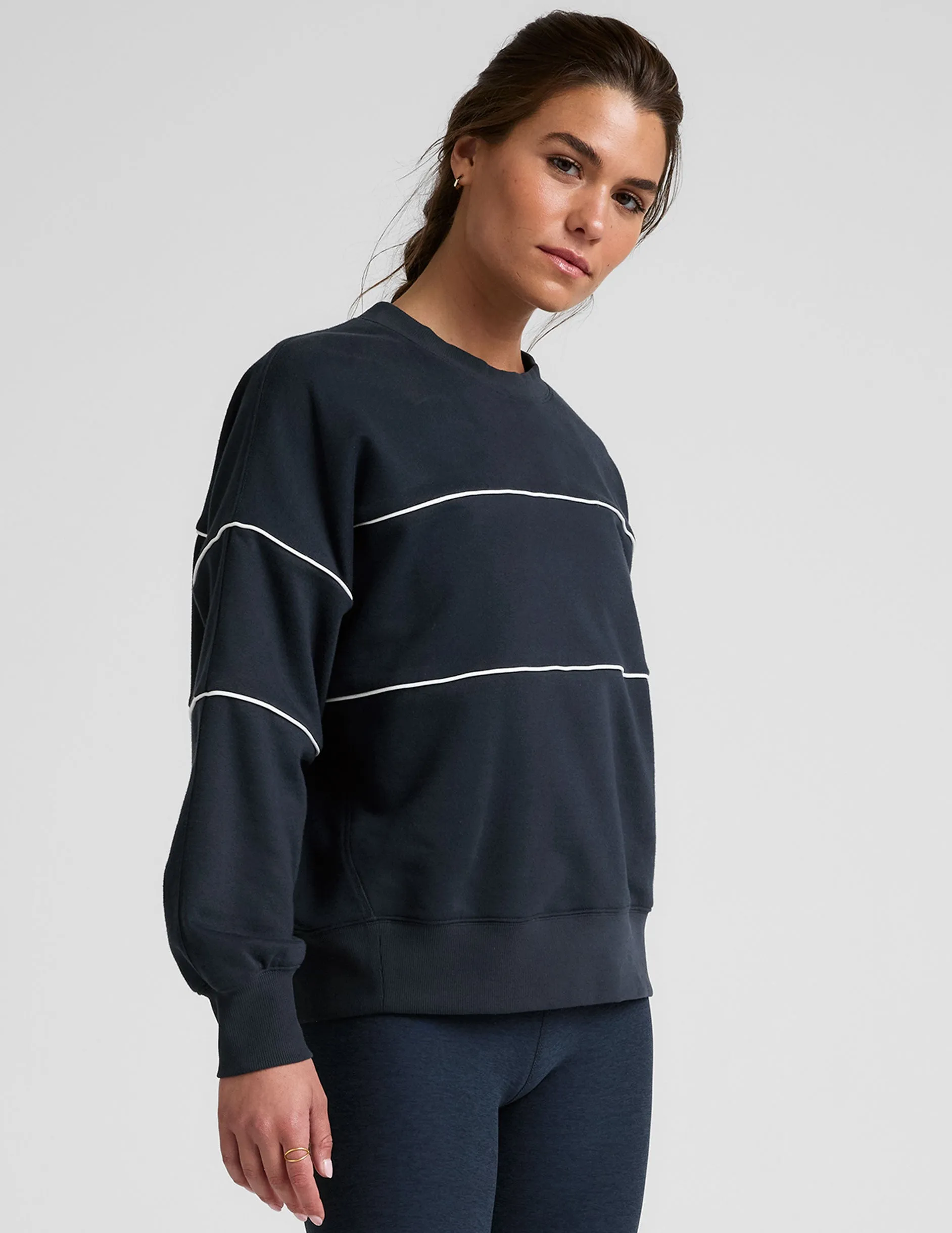 LuxeFleece Piper Oversized Sweatshirt Classic Layering