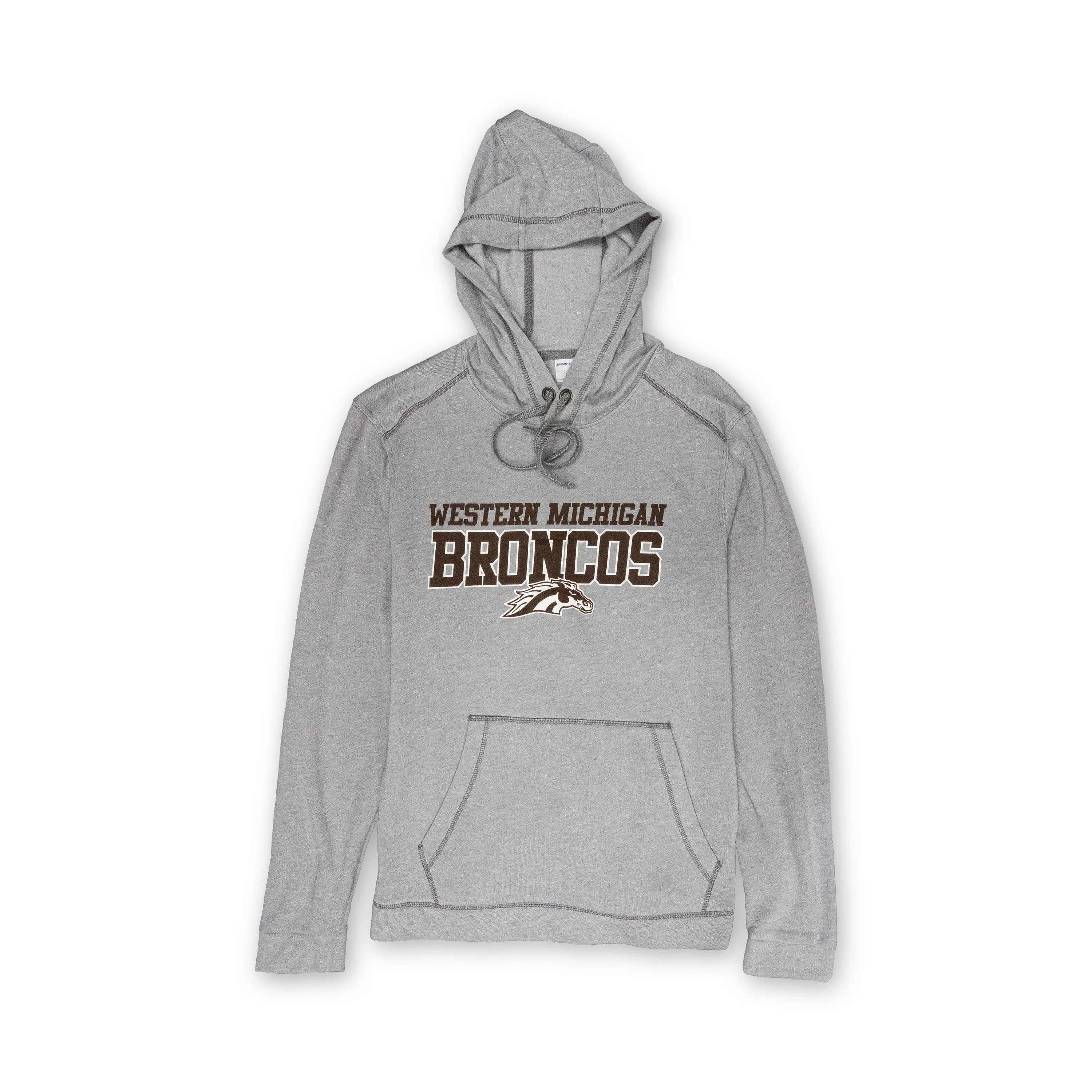 Western Michigan Broncos Tri Blend Wicking Fleece Hood product quilted lining comfort