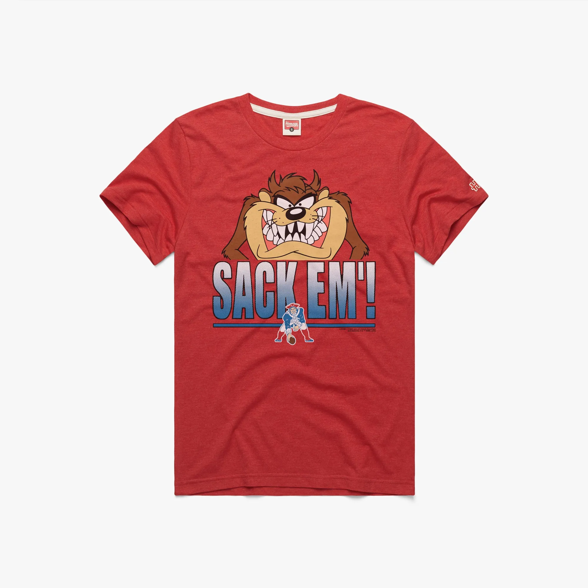 brandable ethical Looney Tunes Taz Sack Em' x New England Patriots