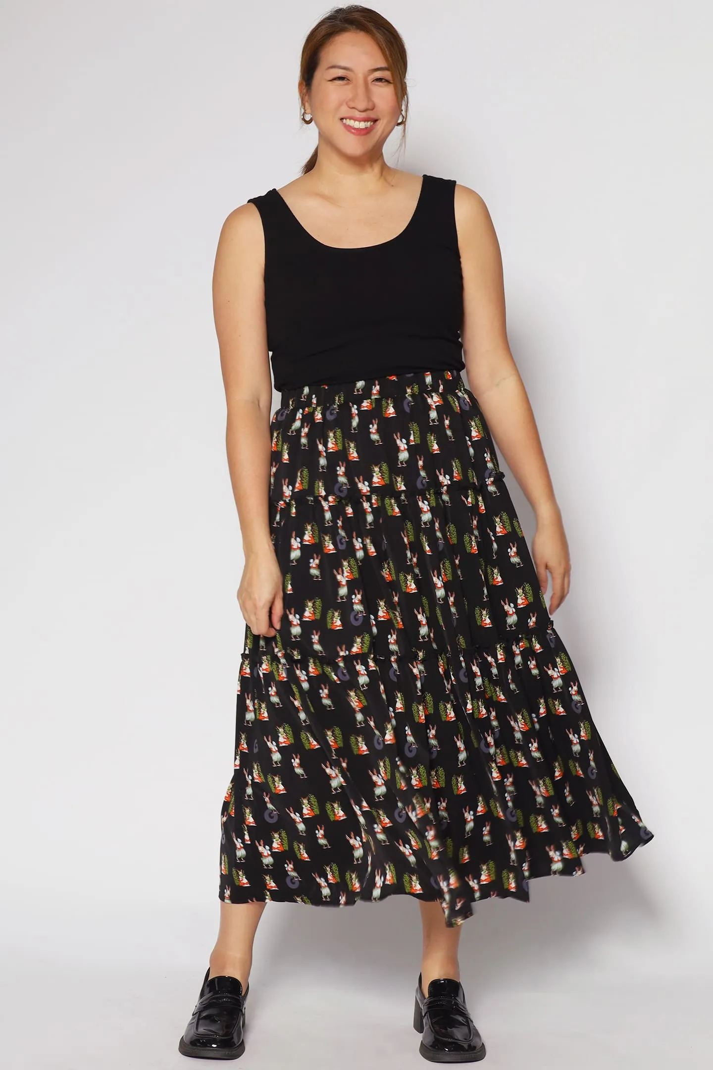 Cute Skirt in Rabbit Front Slit