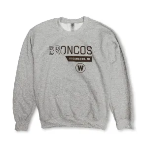 product sustainable future anti pill coating Broncos Backslash Crewneck