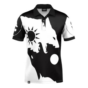 Flexible Ribbed Collar Day & Night Polo Shirt