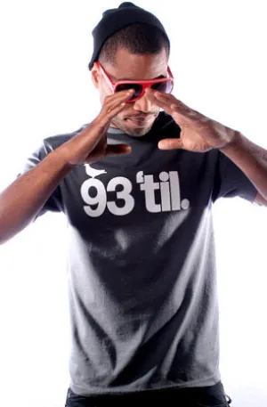 Hieroglyphics X Adapt :: 93 'til (Men's Charcoal Tee) Essential Casual
