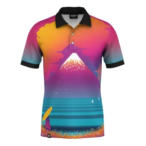 Cyber Fuji Polo Shirt Cozy Comfort HighDurability Yarn