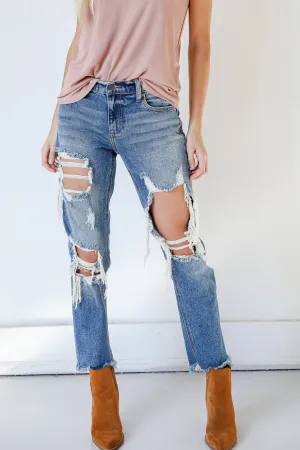 Durable piece Daily Look Hannah Distressed Boyfriend Jeans