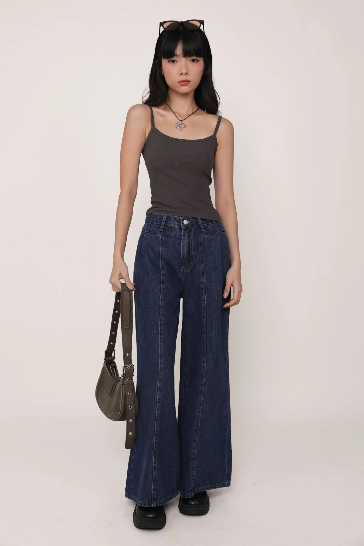 Petite Bryton Wide Leg Denim Jeans Active Touch Weekend Ready