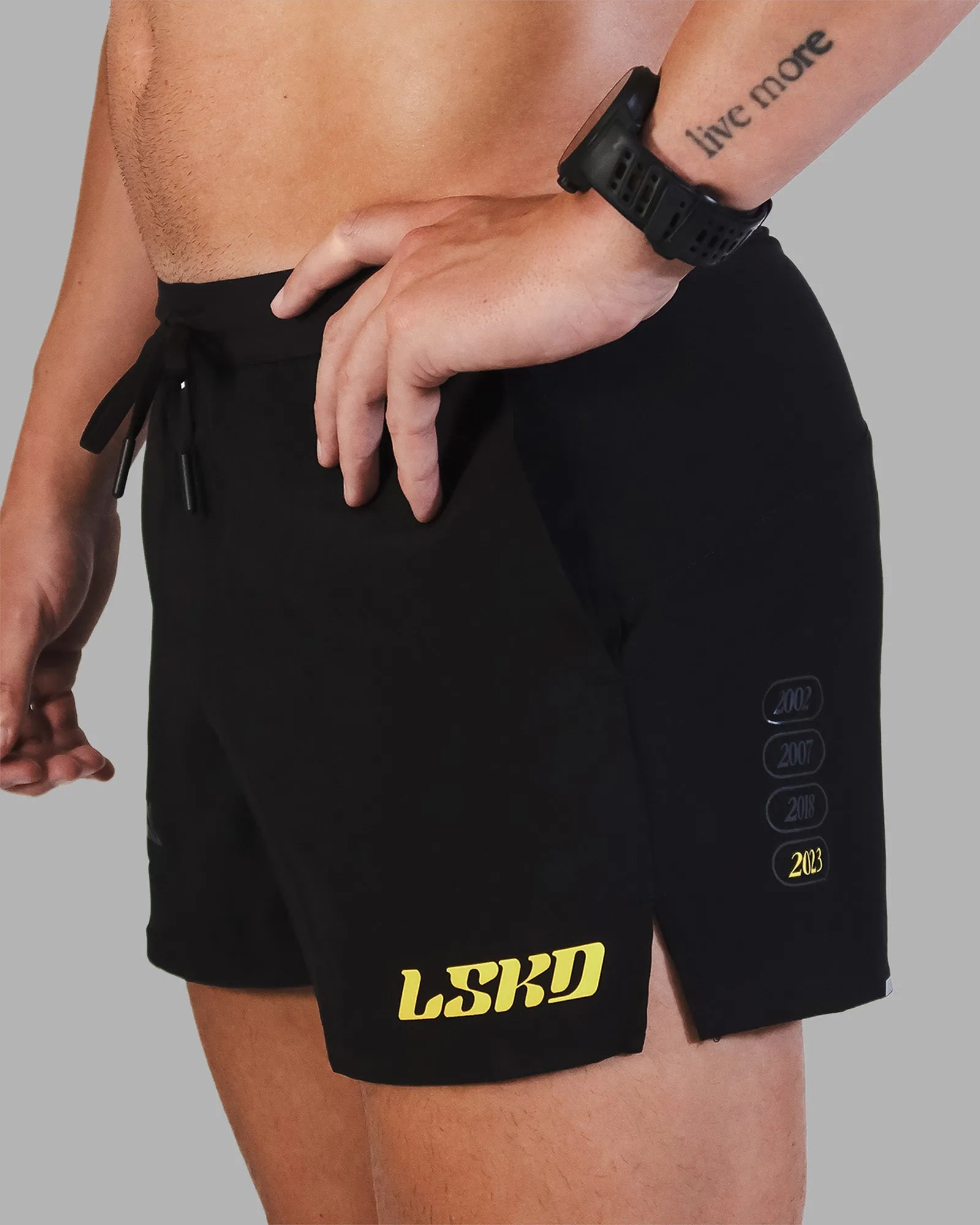 Pace 3" Logo Short - Black TearResistantBuild Flexible Waistline