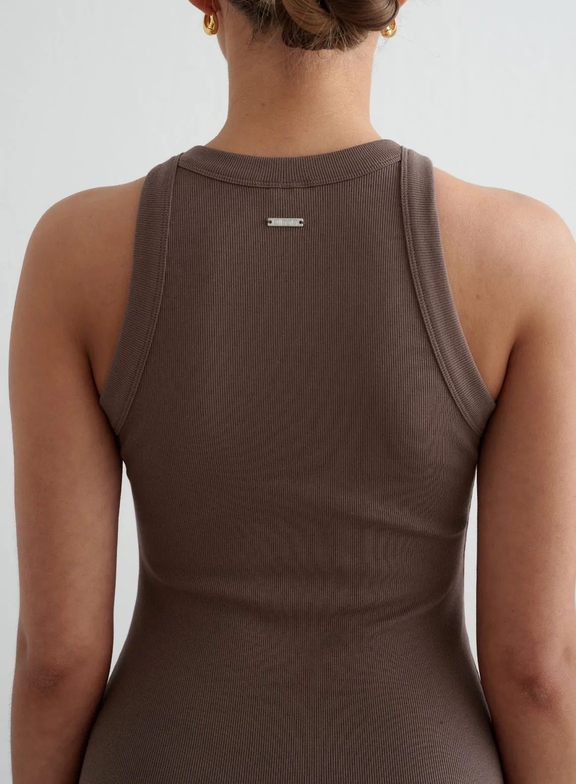 Material Innovation Macchiato Ease Ribbed Tank Dress