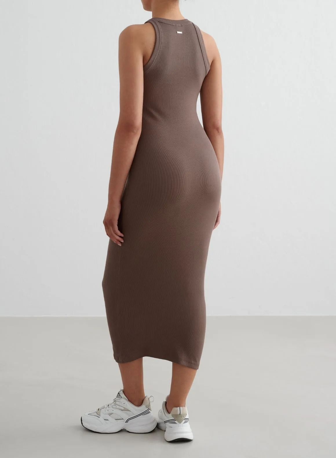 Macchiato Ease Ribbed Tank Dress Clean Aesthetic Easy Fashion