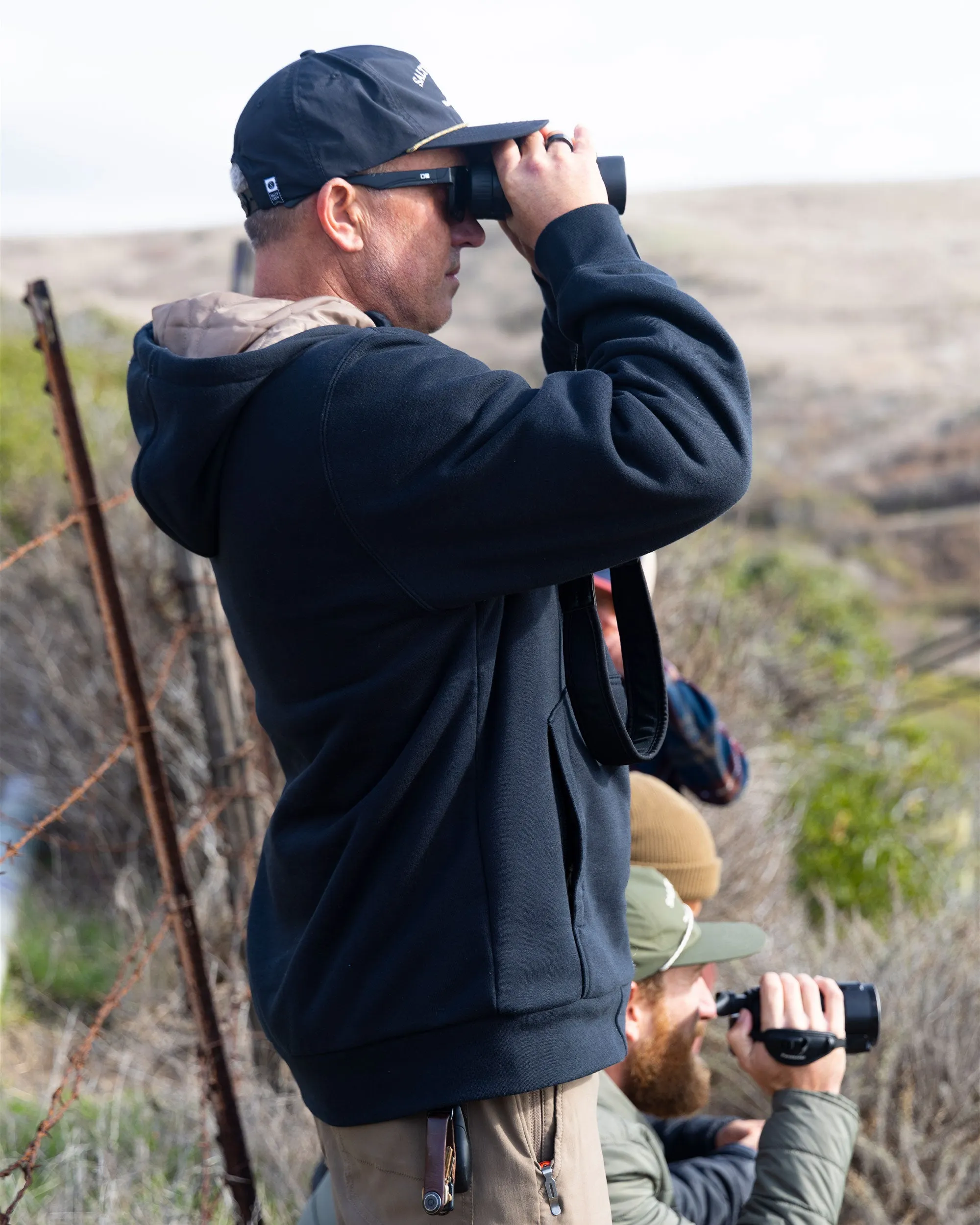 Easy Layering Westward Tech Fleece Hoodie - Black