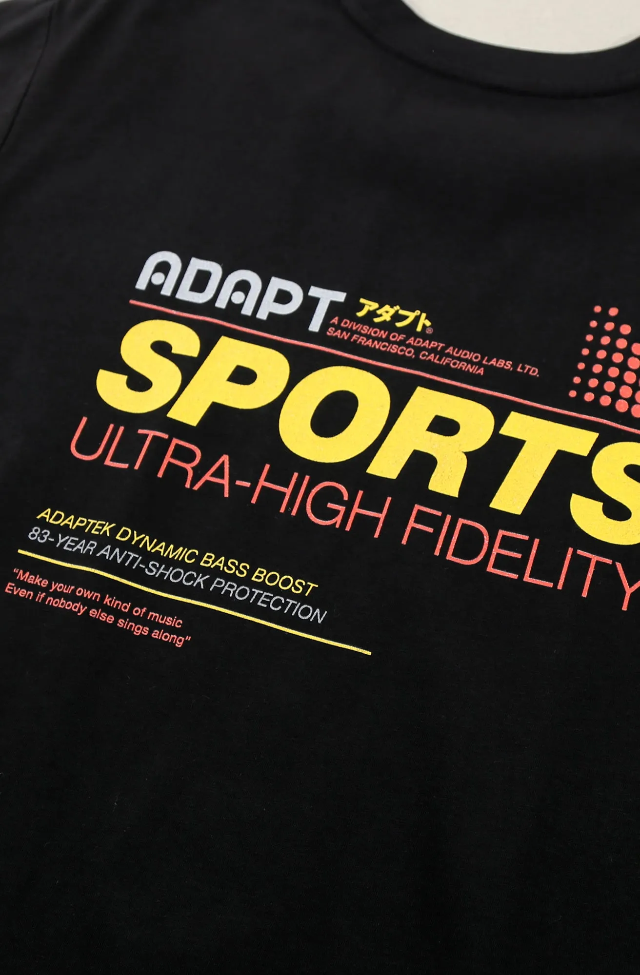 Abrasion Resistant Fabric Adapt Sports (Men's Black A1 Tee)