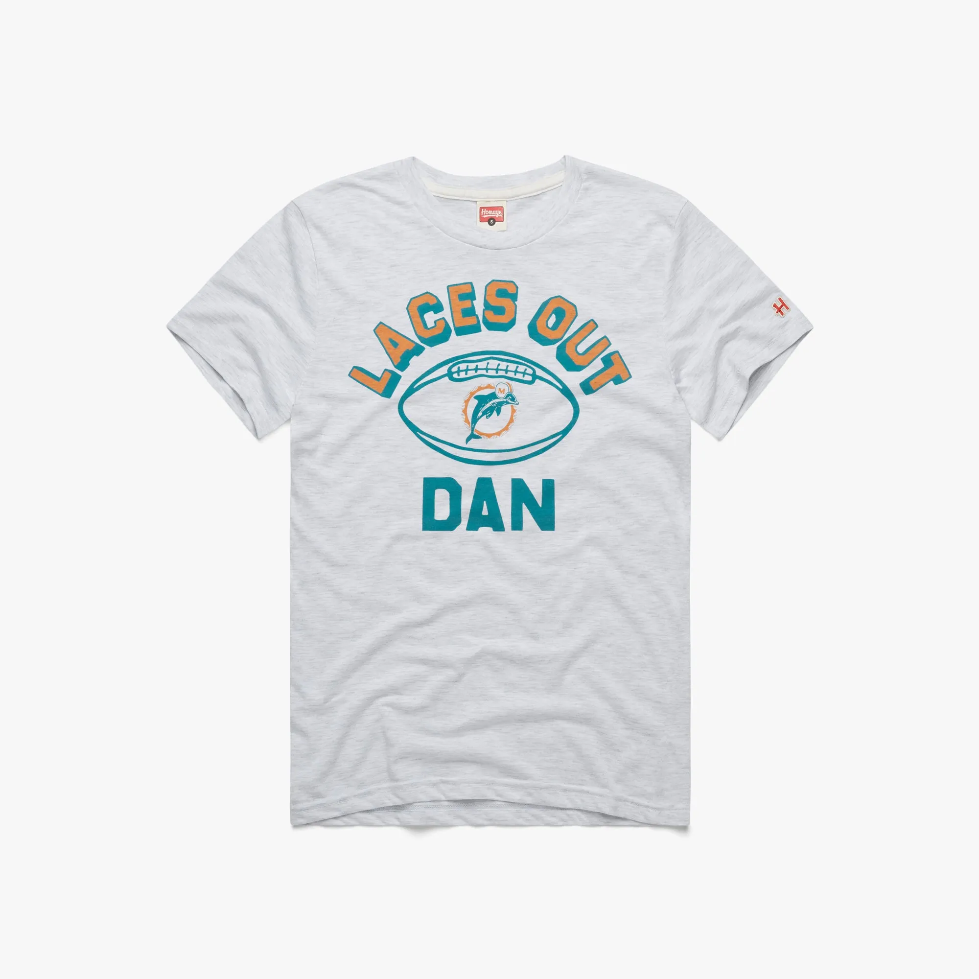 Miami Dolphins Laces Out Dan Chic Cut Fun and Relaxed