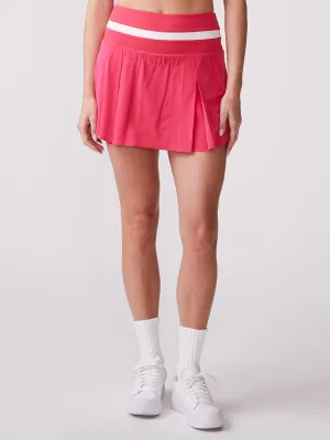 Comfort Mood Easy Comfort Rib Trim Box Pleat Skort