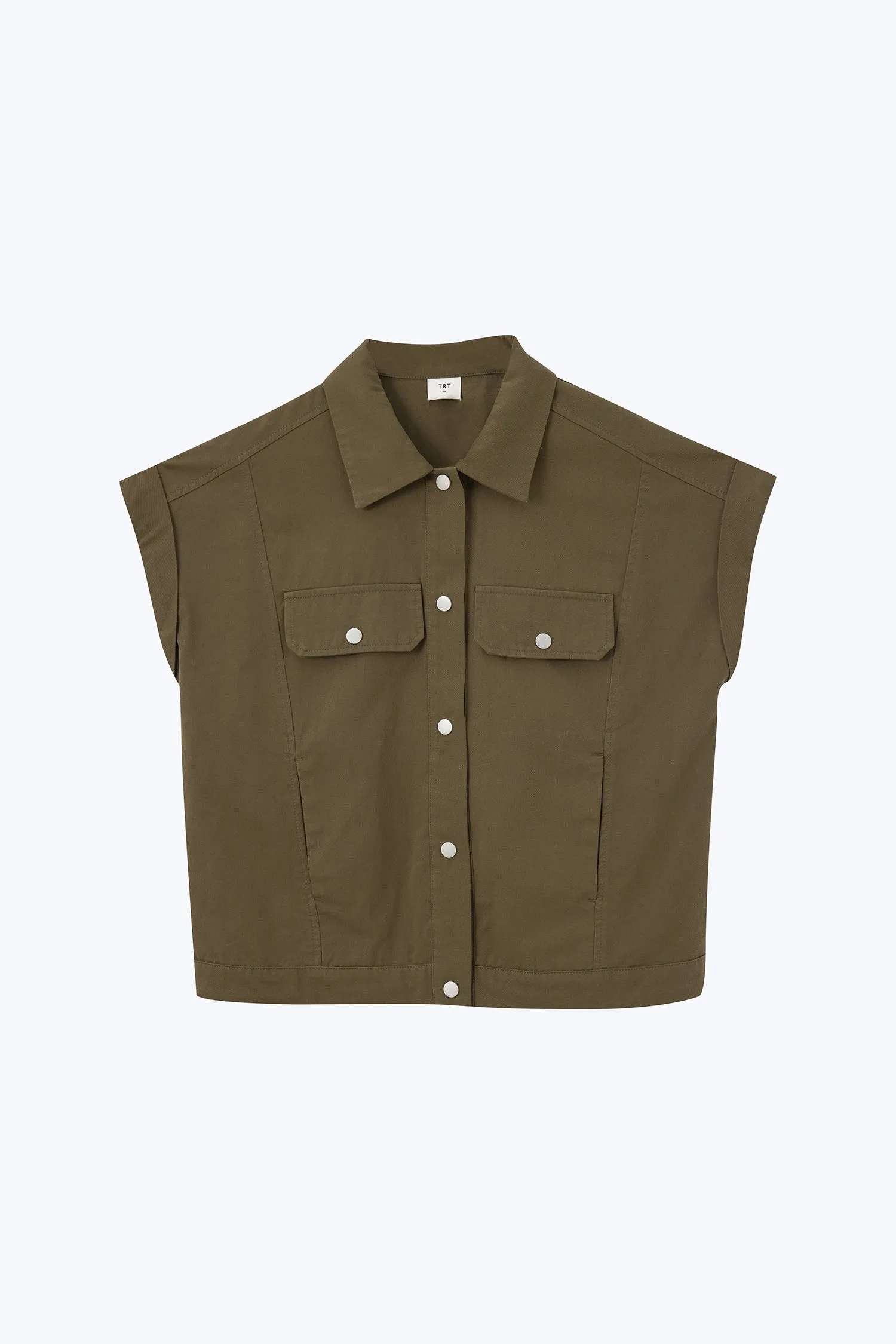 Oversized Vest - Army Green Winter Warmth Festival Outfit Outdoor Adventure