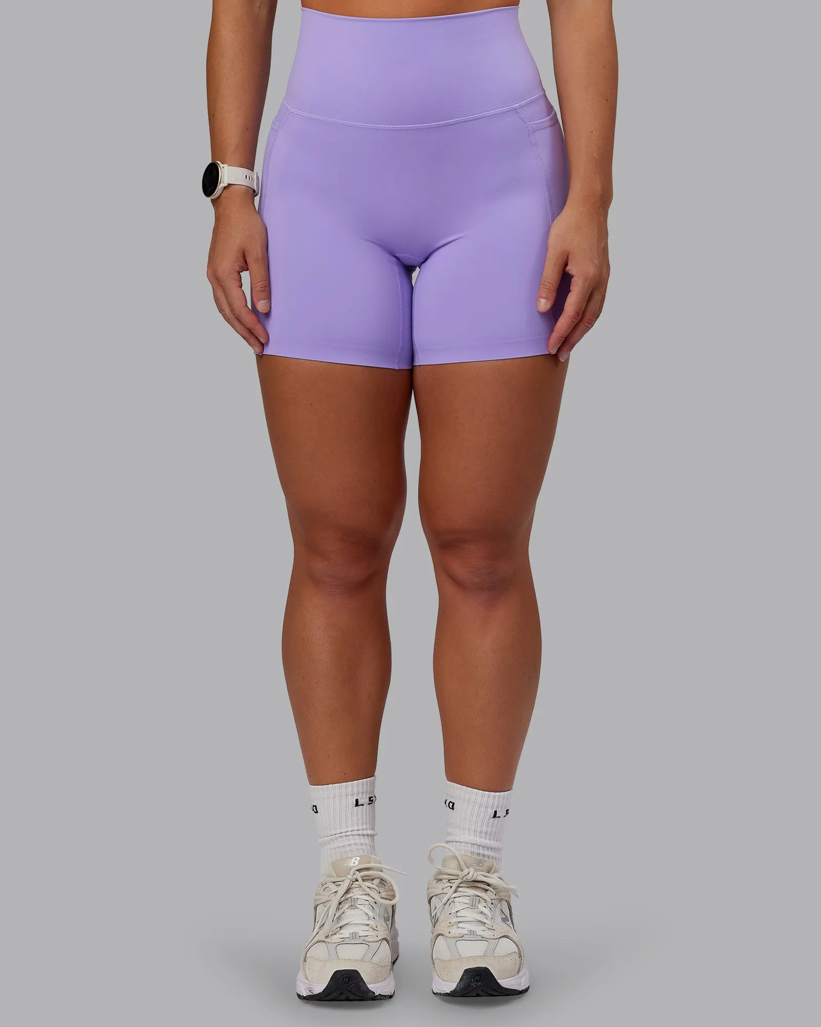Elixir Ultra High-Rise 6" Short Pockets - Violet Ray Machine washable warm tones