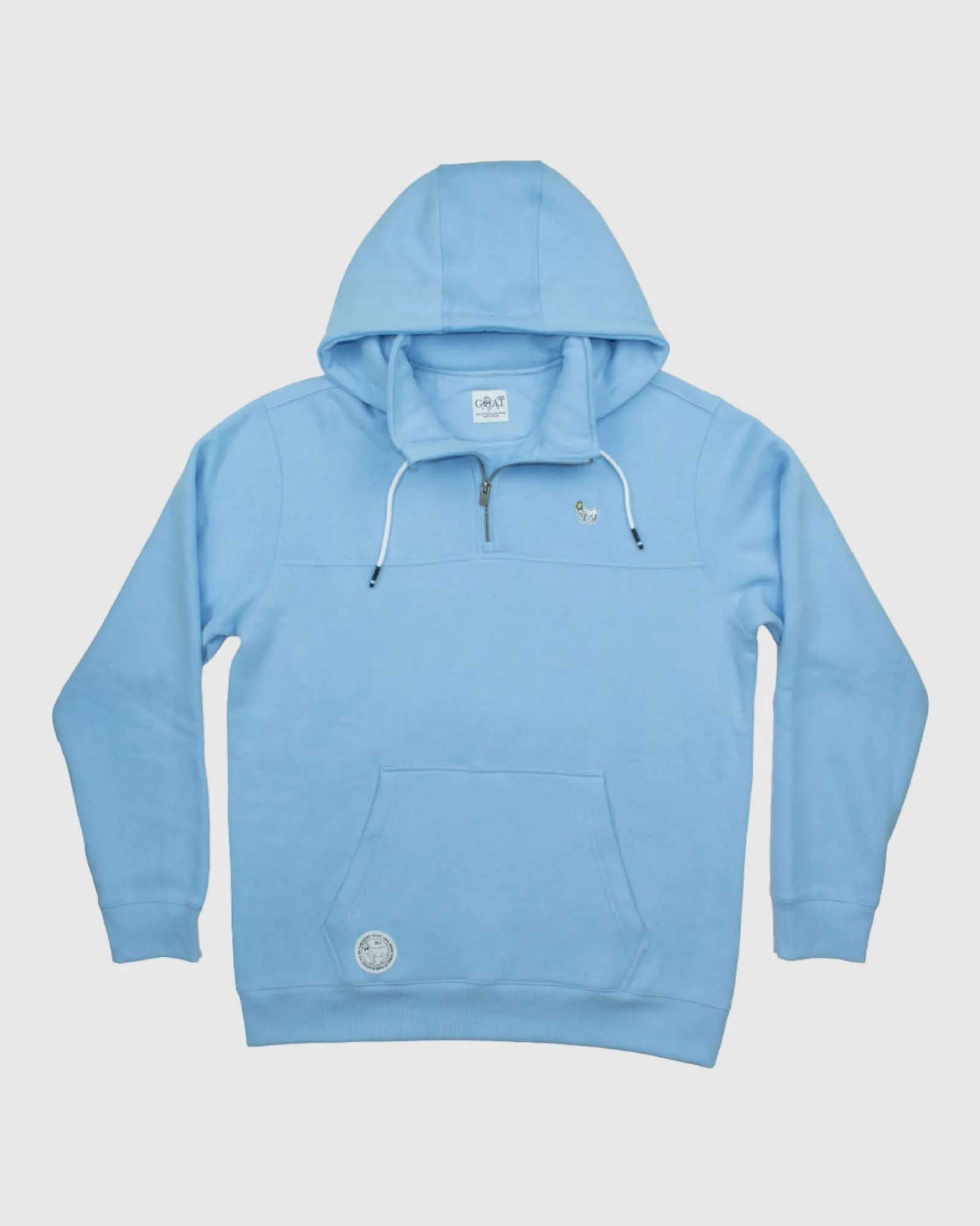 Wrinkle-Resistant Bold Print OG 1/4 Zip Hooded Sweatshirt