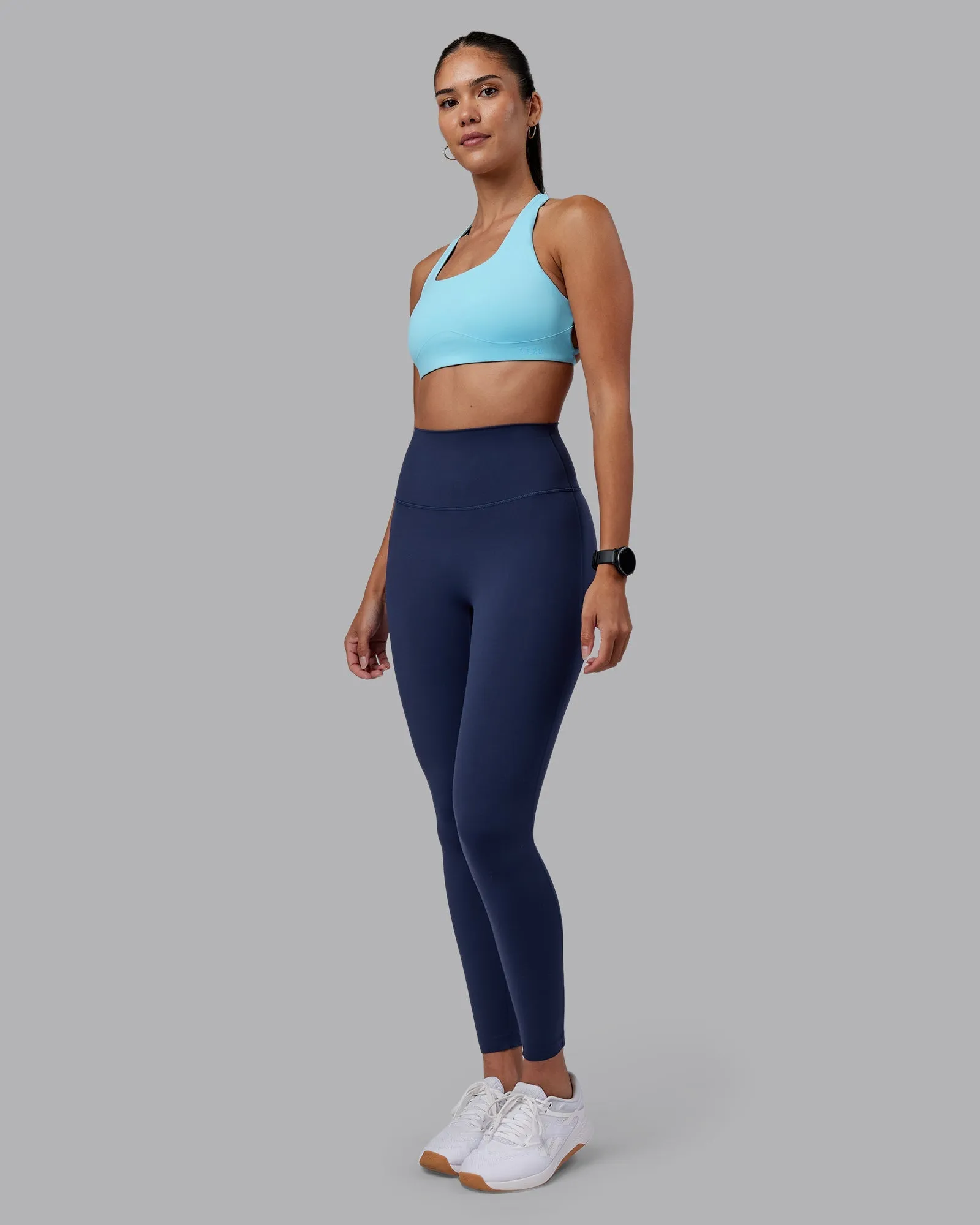 Aspire Sports Bra - Sky Blue Decorative seams