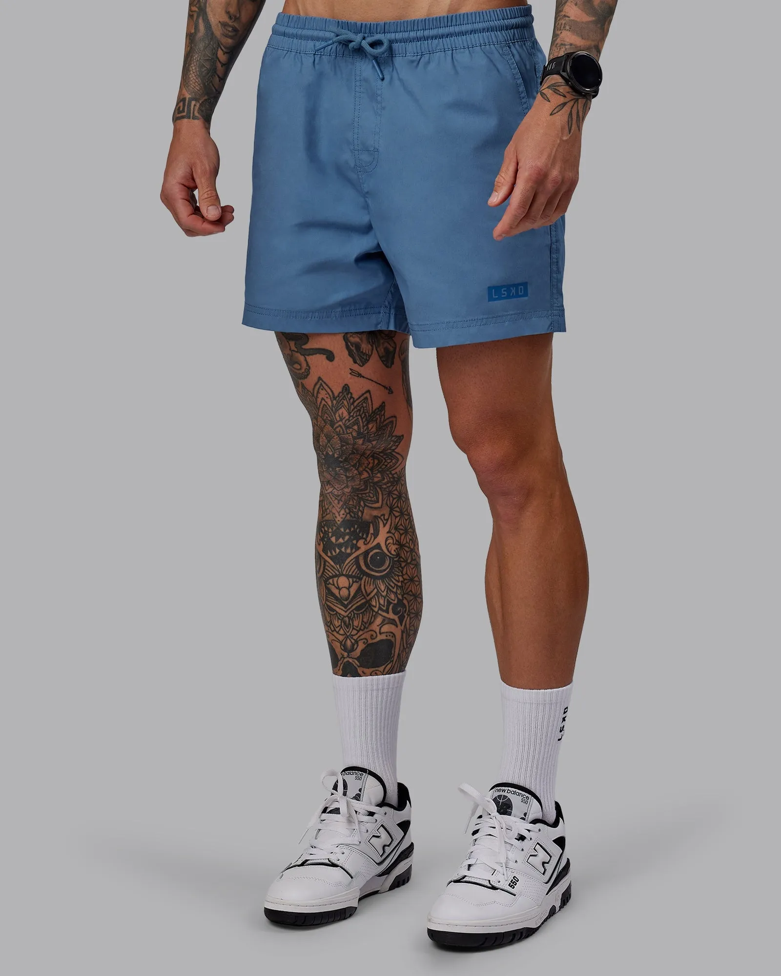 Travel Comfort Mood Piece Daily 5" Short - Elemental Blue
