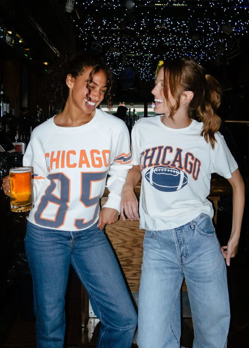 suitable for gifts Street-Ready Wear Chicago 85 Crop Crewneck - White