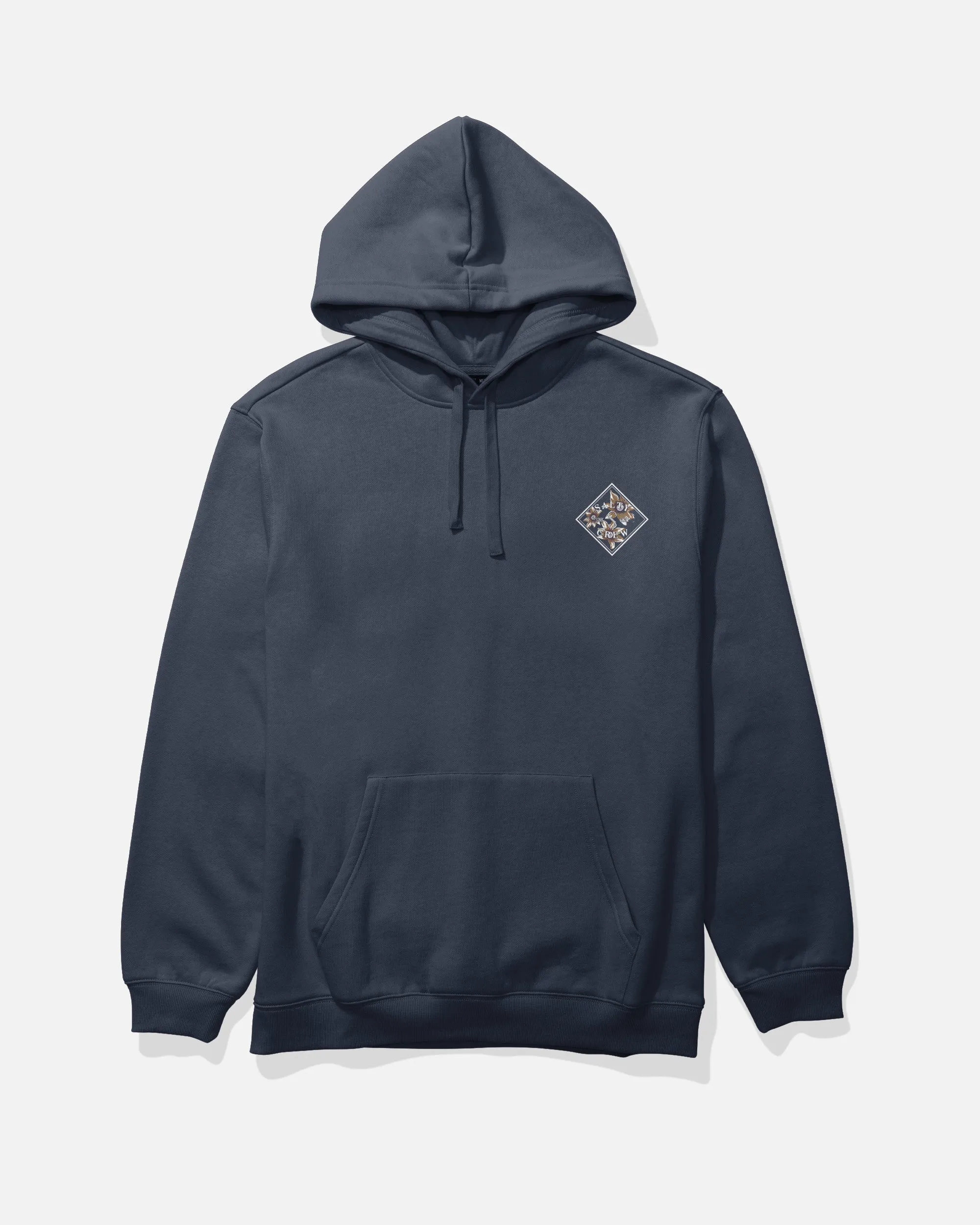 Tippet Fill Fleece Hoodie - Navy rhinestone accents