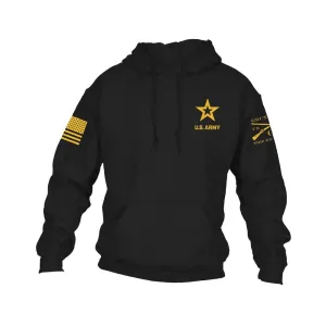 Army A-Team Hoodie - Black Simple Look
