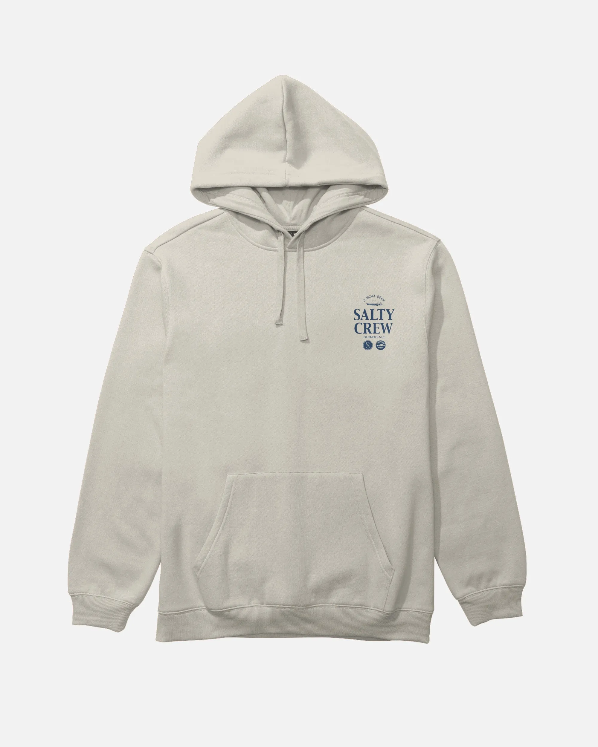 Classic Bold Comfort Wear Salty Brew Fleece Hoodie - Bone