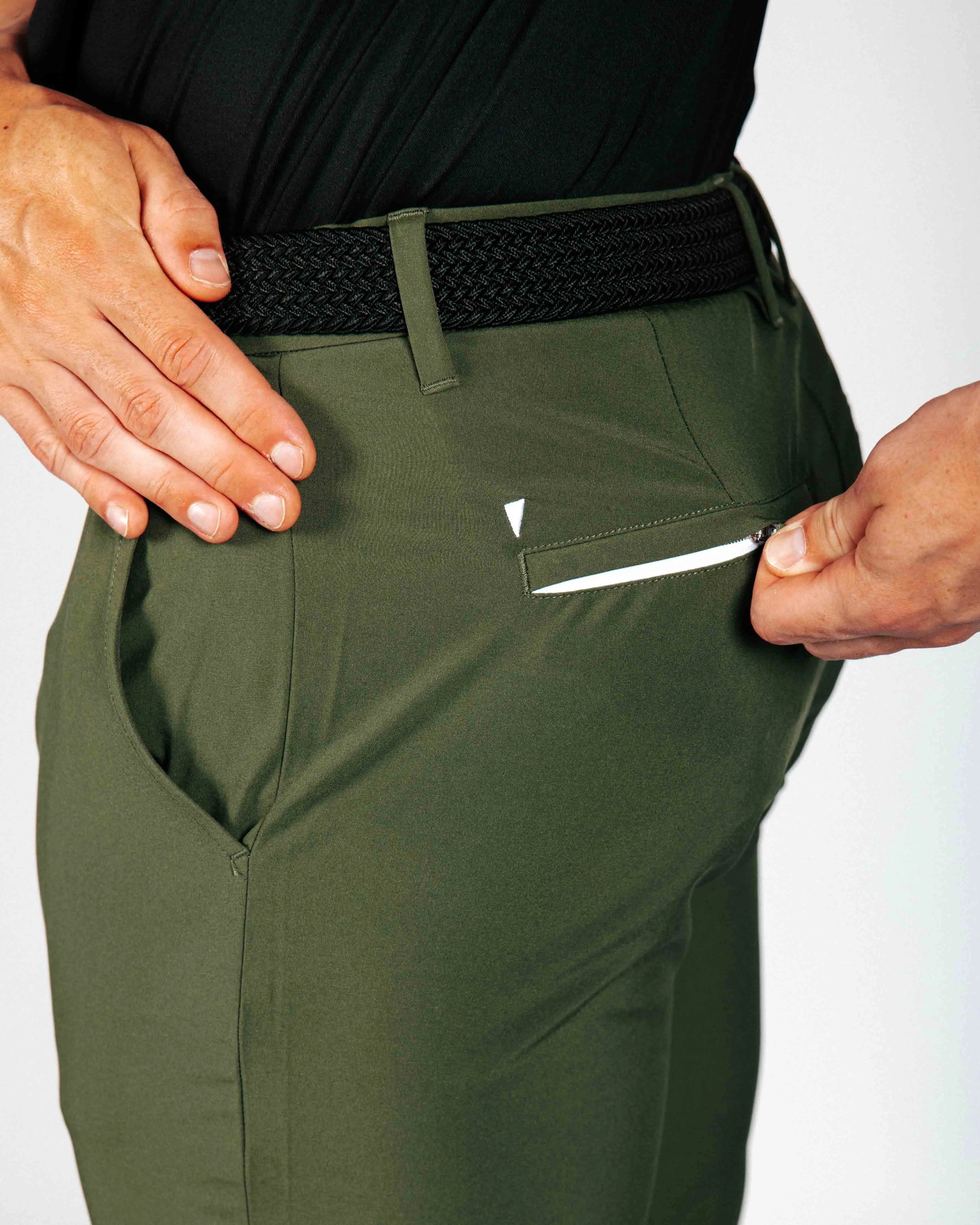 Men's Olive Golf Jogger Breathable wear Casual Performance