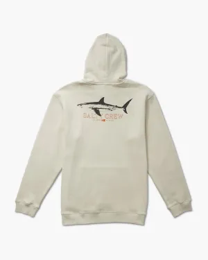 Tassel accents Brother Bruce Fleece Hoodie - Bone