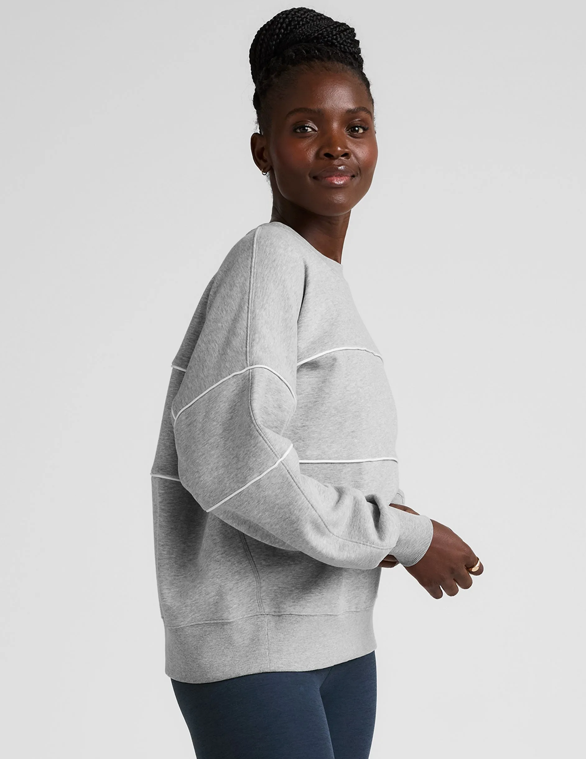 LuxeFleece Piper Oversized Sweatshirt Bright Colors