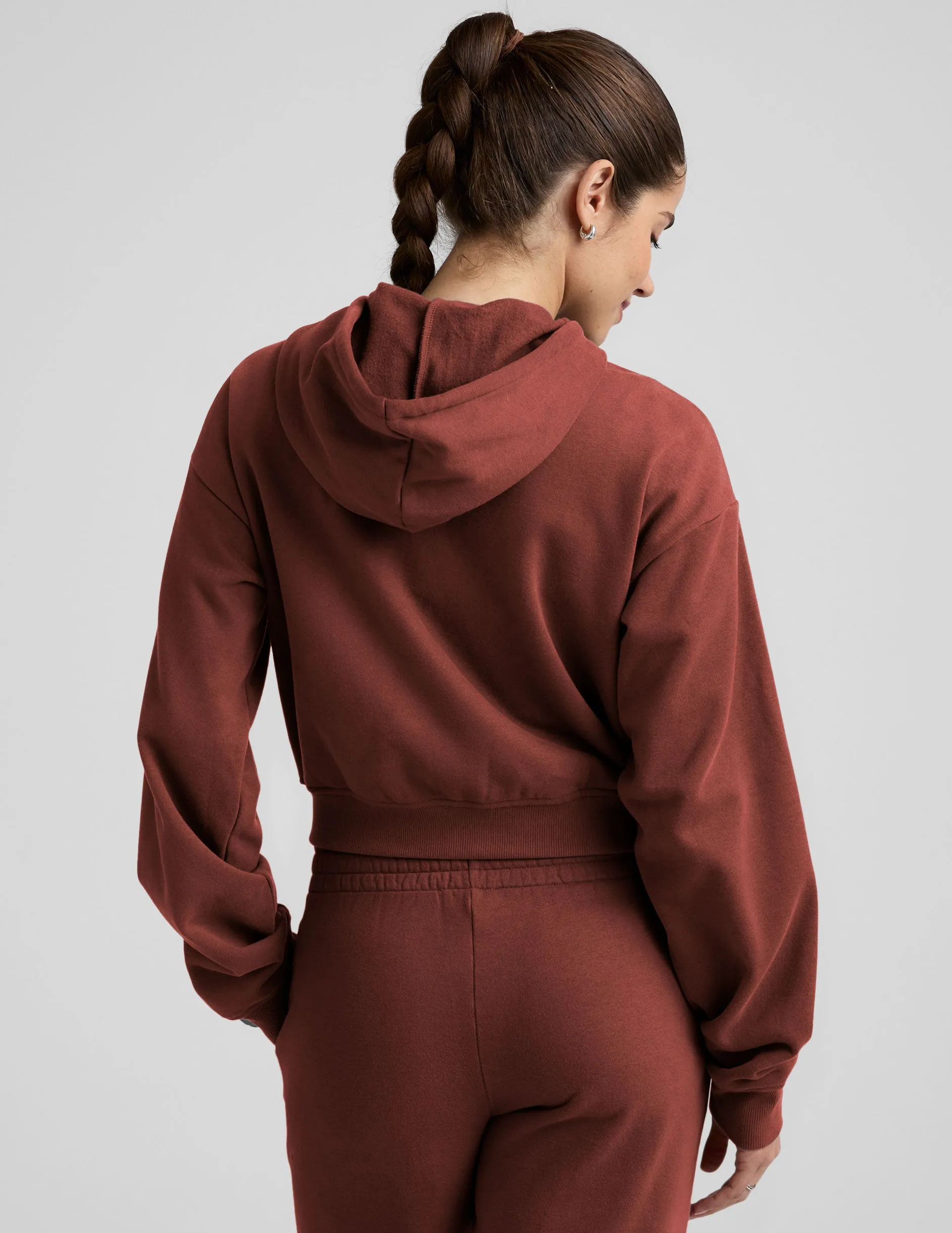 LuxeFleece Zip Up Hoodie product checkered classicism