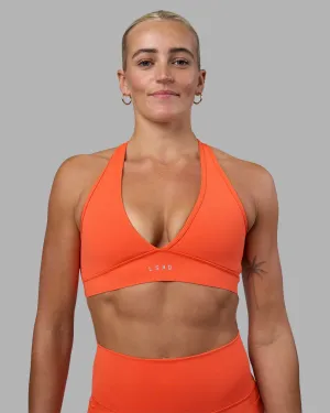 Stamina Sports Bra - Ultra Orange Elegant Solid sports outfit